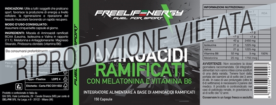 Aminoacidi Ramificati con Melatonina 150 capsule