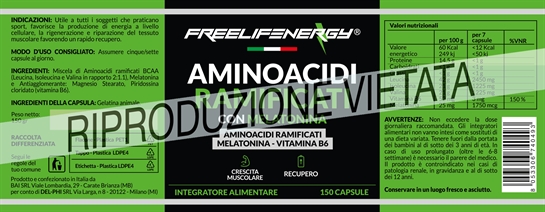 Aminoacidi Ramificati con Melatonina 150 capsule