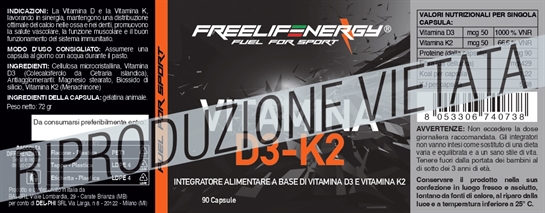 Vitamina D3+K2 - 90 Capsule