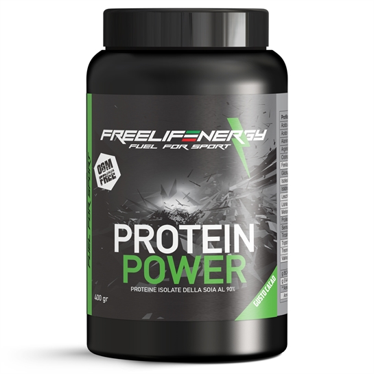 Protein Power Cacao - Proteine isolate della soia al 90% - 400 gr