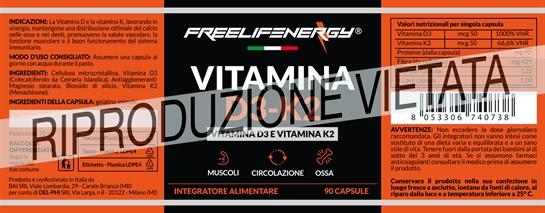 Vitamina D3+K2 - 90 Capsule