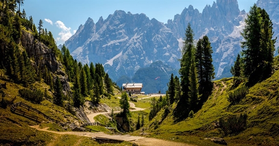 Sentiero di montagna per percorsi di hiking e trekking Sentiero di montagna per percorsi di hiking e trekking